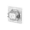 Атлас карбон переключатель 2кл скрытая 10А IP20 быстрозажим.клем.  